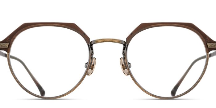 Matsuda M2064 Matte Taup Antique Gold