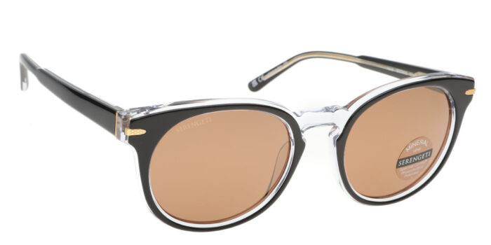 Serengeti Havah Shiny Black Transparent Layer Polar Driver Gold PDG