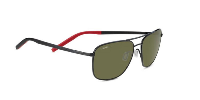 Serengeti Spello Shiny Black/Red P555